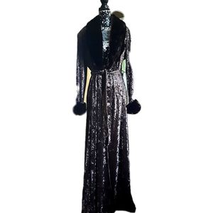 Velvet robe
